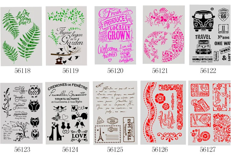 

Creative DIY Layering Stencils for scrapbook/photo album Painting Scrapbook Coloring Embossing Album Decorative Template