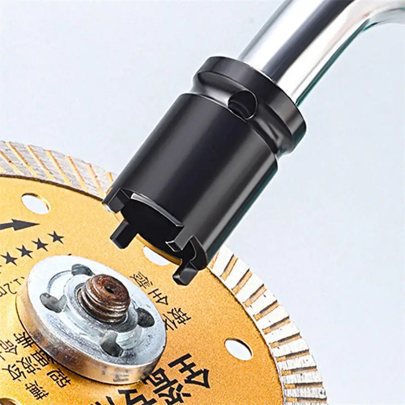 Multifunction Angle Grinder Socket Wrench Four Jaw Wrench Spanner For Quick Disassembly Socket Tool Accessories