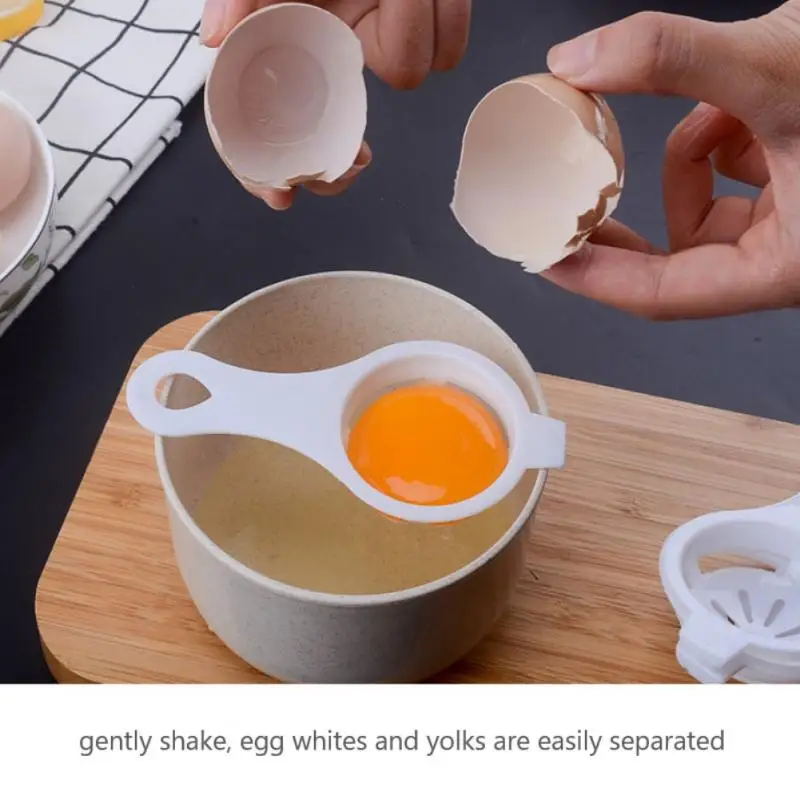New Plastic White Yolk Egg Separator Divider Kitchen Accessories Cooking Baking Sifting Eggs Tools Gadget Filter Holder