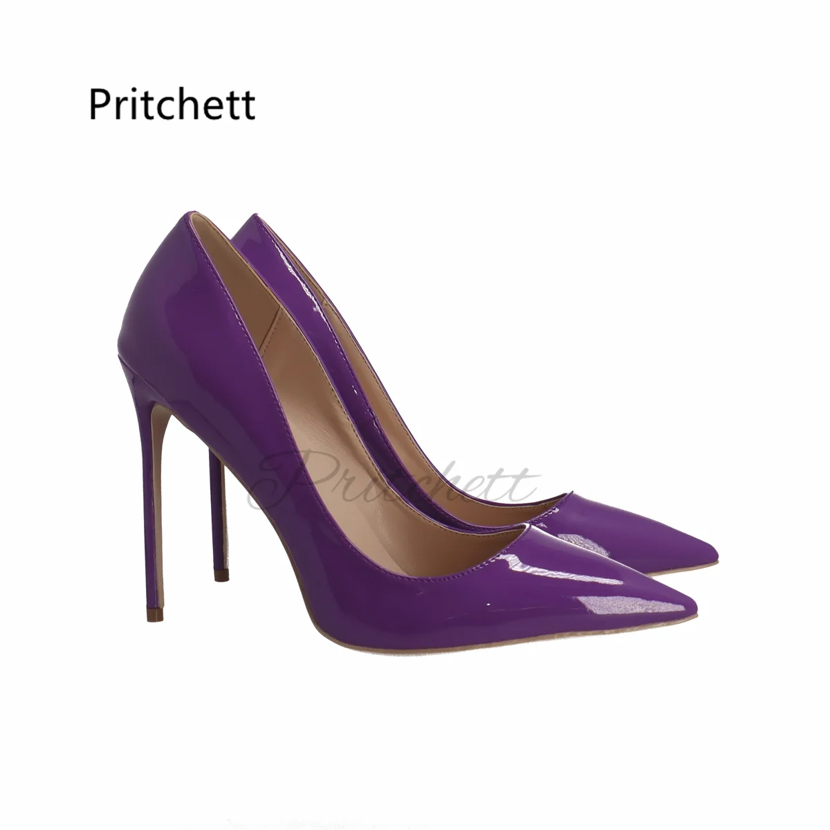 Escarpins Talons Hauts Giulia Violet - Nubuck Chic & Confortable pour Femme