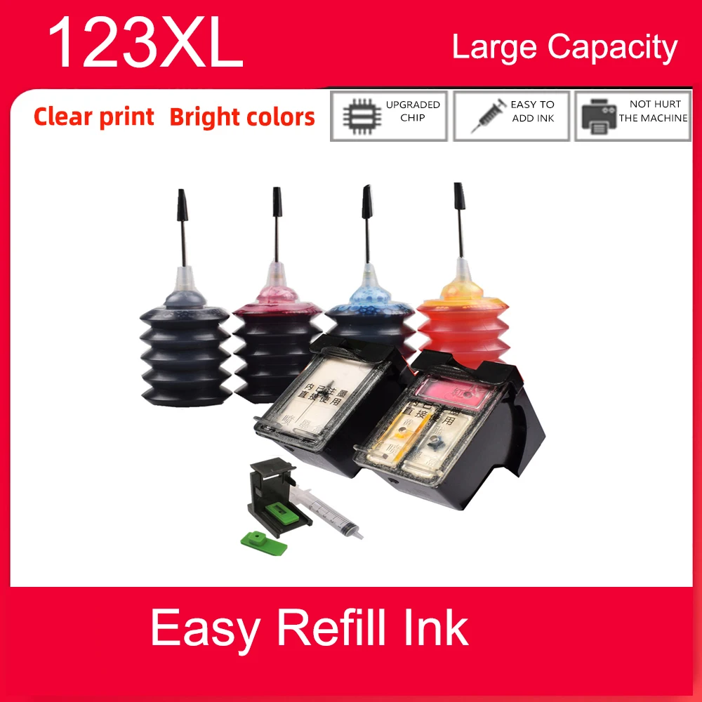 Einkshop Per Cartuccia D'Inchiostro Hp 123 123Xl Per Hp Deskjet 1110 2130 2132 2133 2134 3630 3632 3638 3830 Officejet 3830 3831 3832