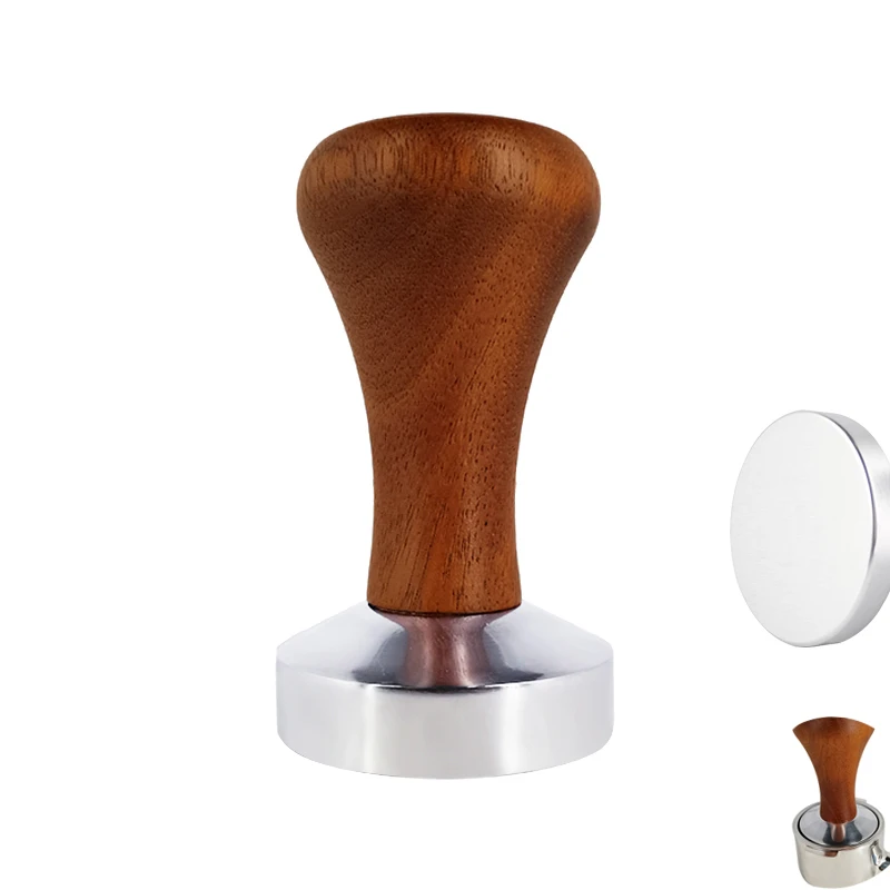 Espresso Tamper 51mm 53mm 58mm Wooden Handle Barista Espresso Maker Grinder Handmade espresso tamper espresso tools coffee tools