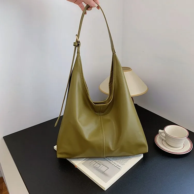 HOMEFISH New Tote Bag Hand Bill of Lading Shoulder Women's Bag Retro Simple Large Bag Tote Bag