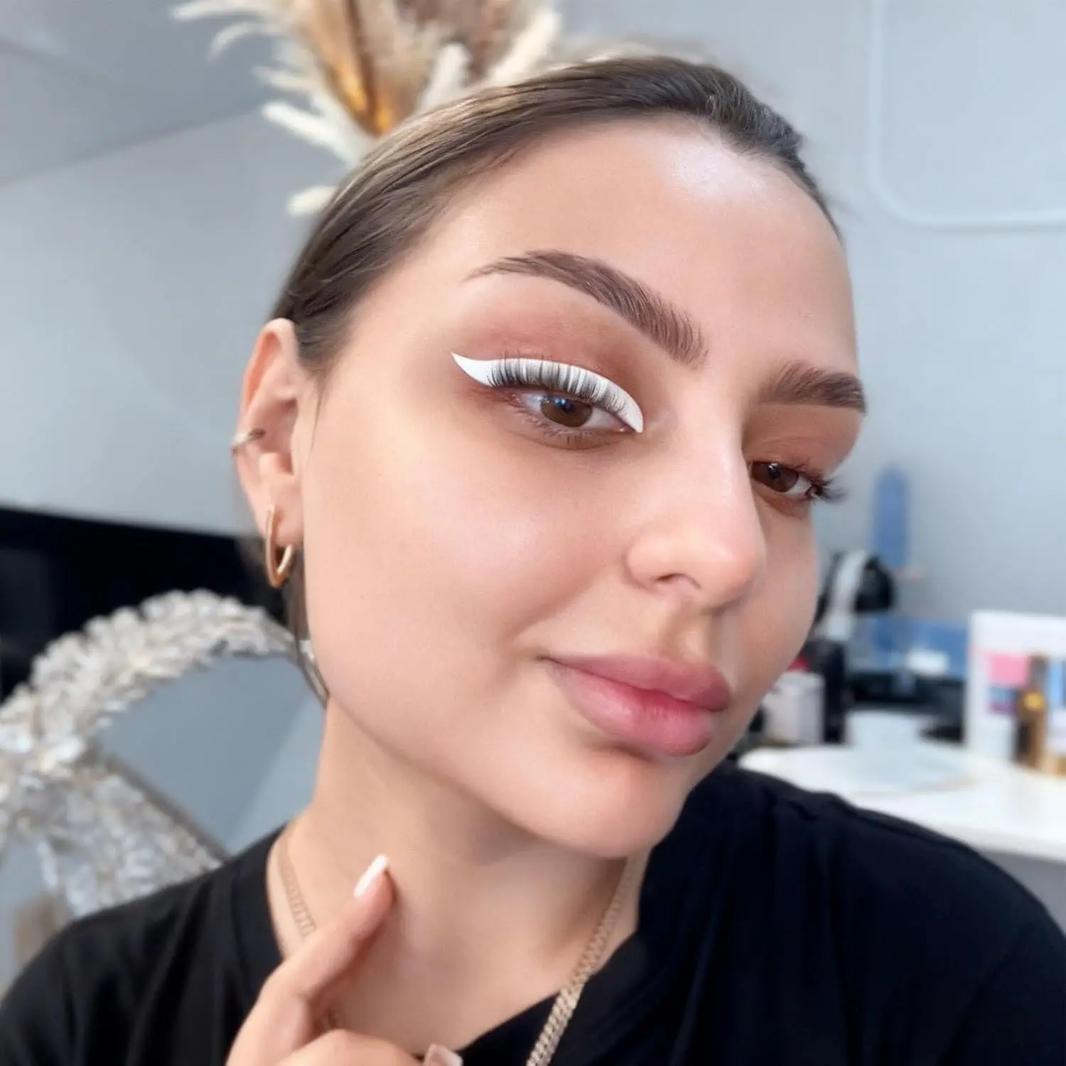 실리콘 속눈썹 리프팅 로드 1개, 재사용 가능한 속눈썹 펌 틴팅 패드, 속눈썹 컬링, 틴팅 및 연장용 미끄럼 방지 속눈썹 보호대