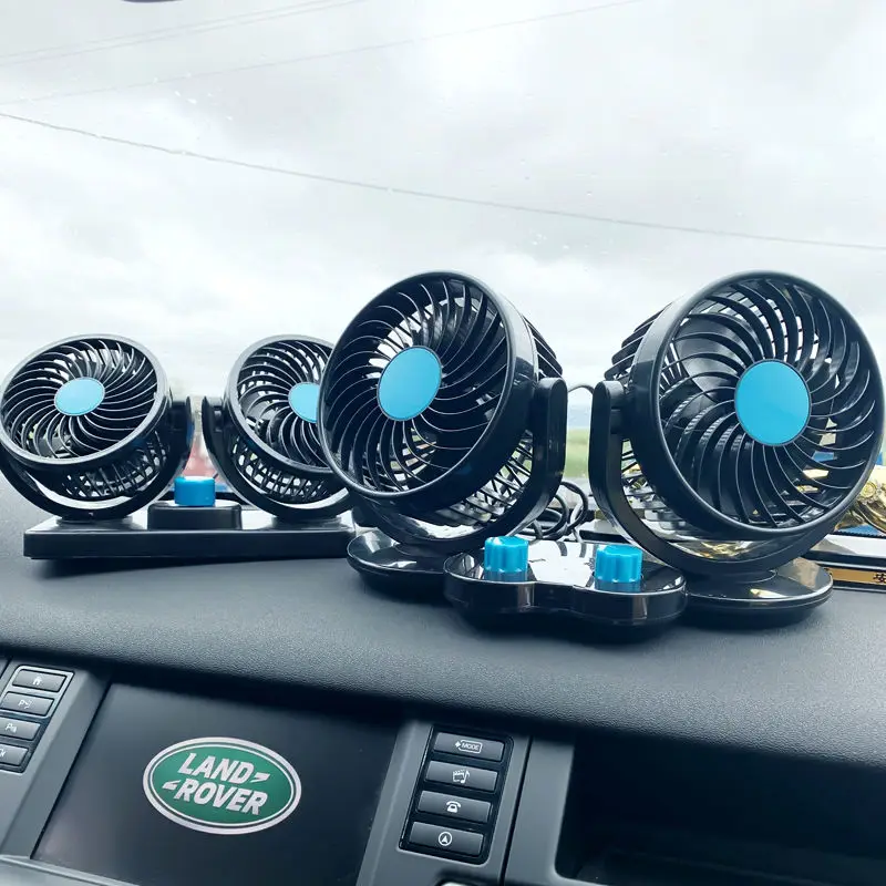 Oversized 6 Inch / 4 Inch Car Fan 12v 24v Truck Special High Power High Wind Shaking Head Double Switch Double Gear