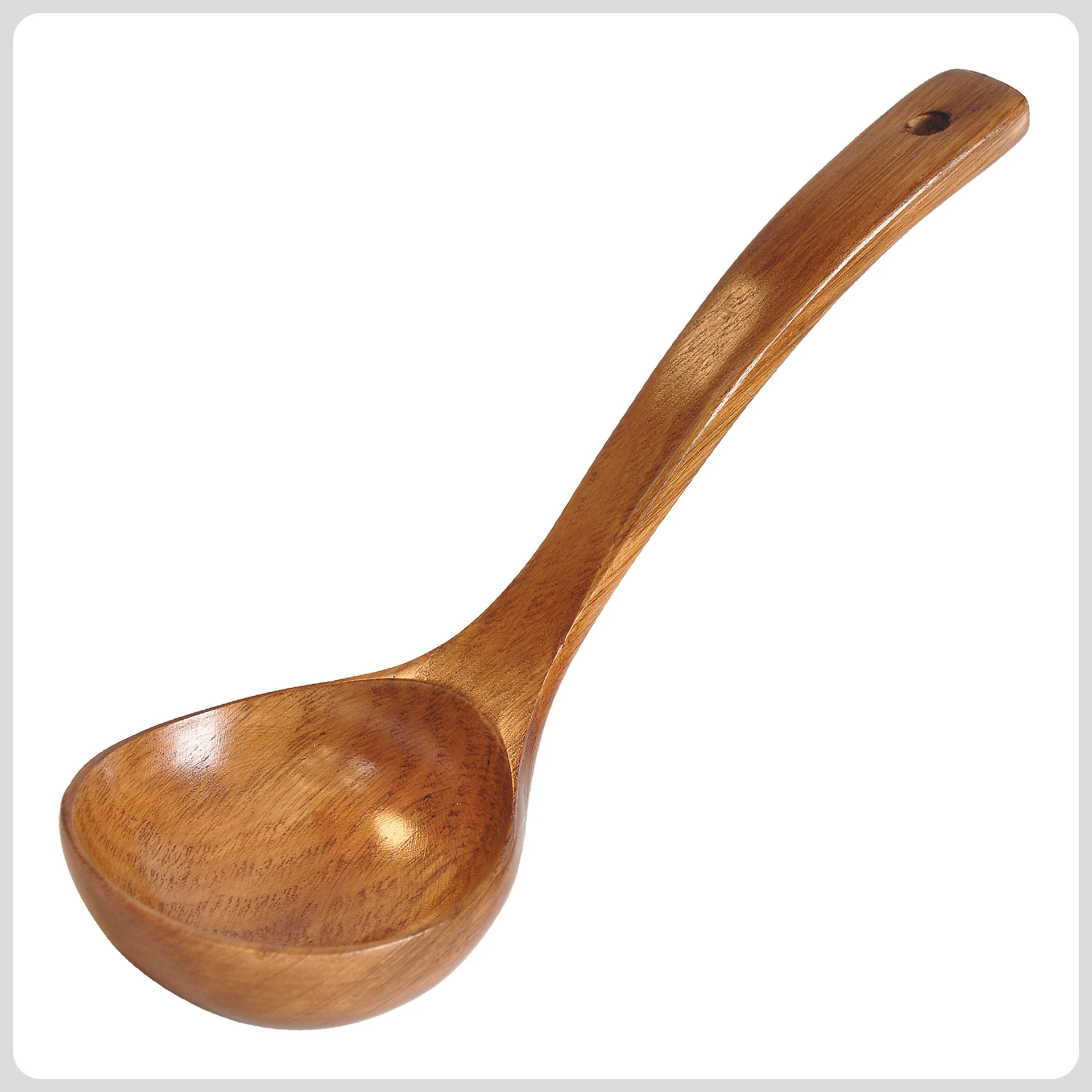 Wooden Soup Spoon Serving Spoon Ladle Home Kitchen Cooking Anti-scalding Big Ramen Noodle Soup Tableware Supplies