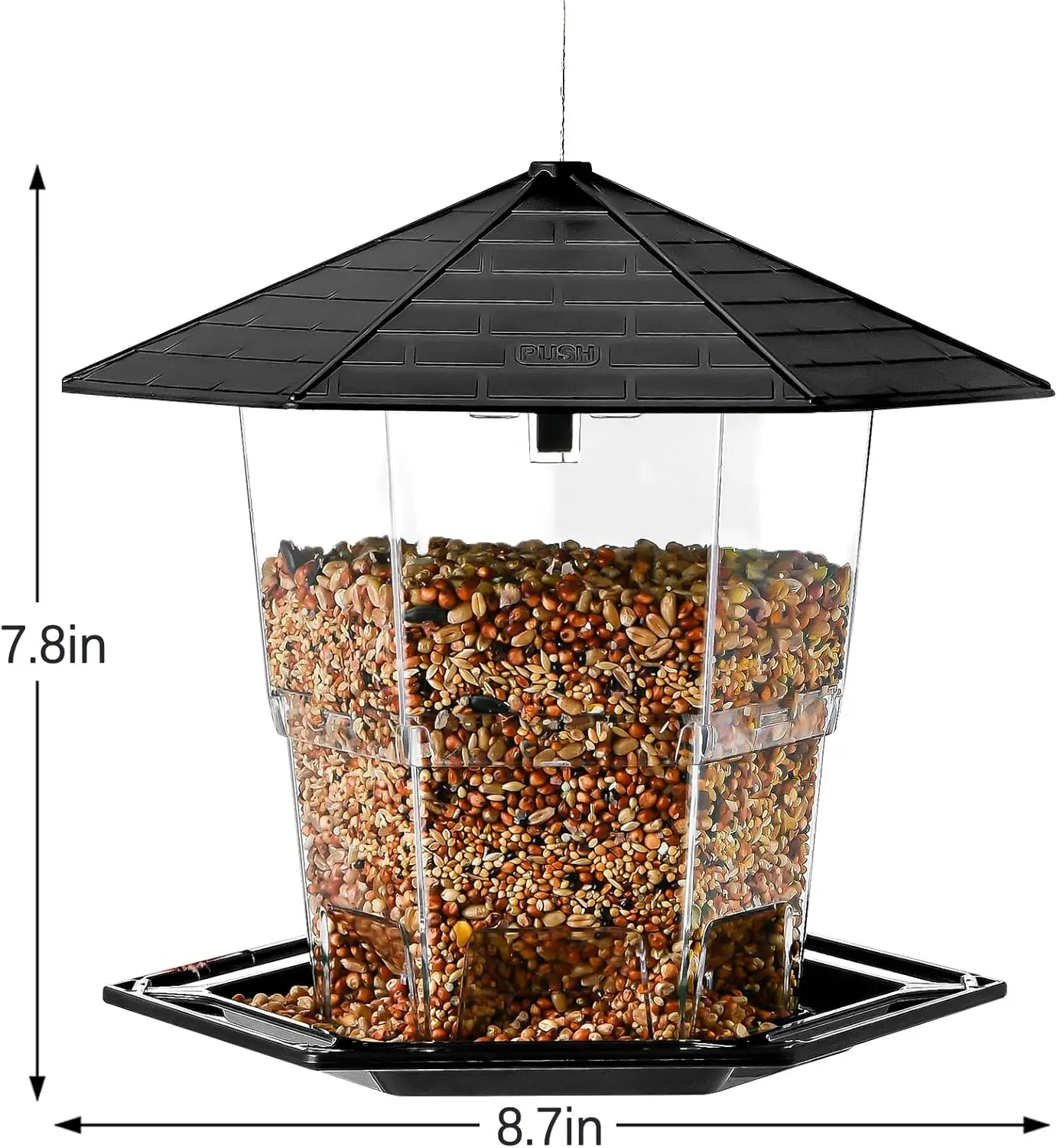 Retractable Hanging Bird Feeder 6
