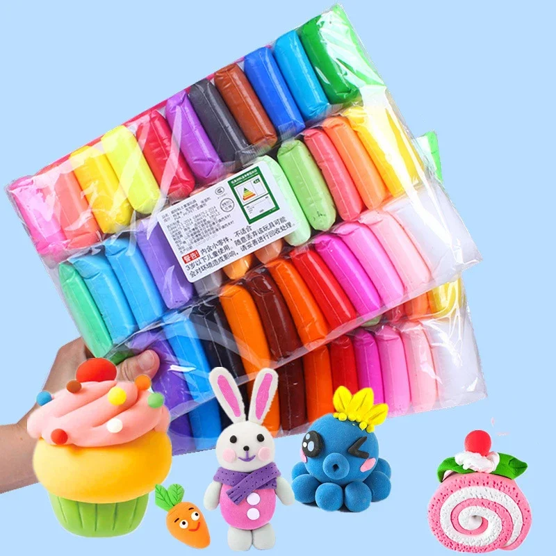 12/24/36 Color Christmas Gift Super Light Clay Space Clay Handmade Diy Modeling Plasticine Delicate Texture Light Weight 2