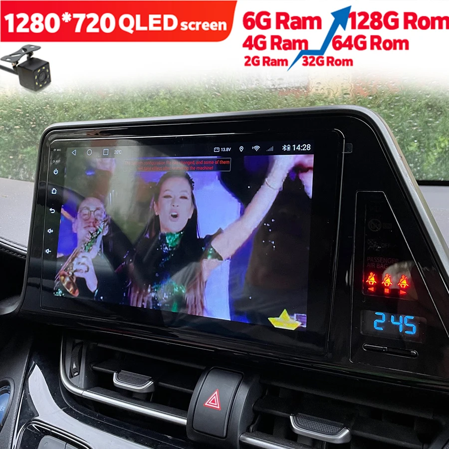 

128GB Rom Car Radio Android 13 For Toyota C-HR CHR 2016 2020 GPS NAVIGATION Multimedia Video Player Autoradio Stereo Carplay HU