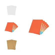 

5Pcs Index Separators Practical Paper Anti-fade 6-ring Folder Index Separators for Office Tab Dividers Index Dividers