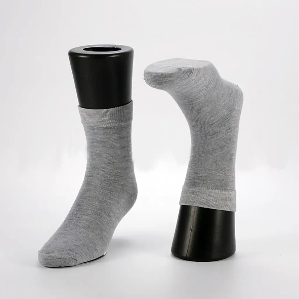 Manichino per Piedi Maschili in PVC, Modello di Piede Finto in Plastica con Base Magnetica per Esposizione di Calzini e Cavigliere, Uso Commerciale - immagine 2