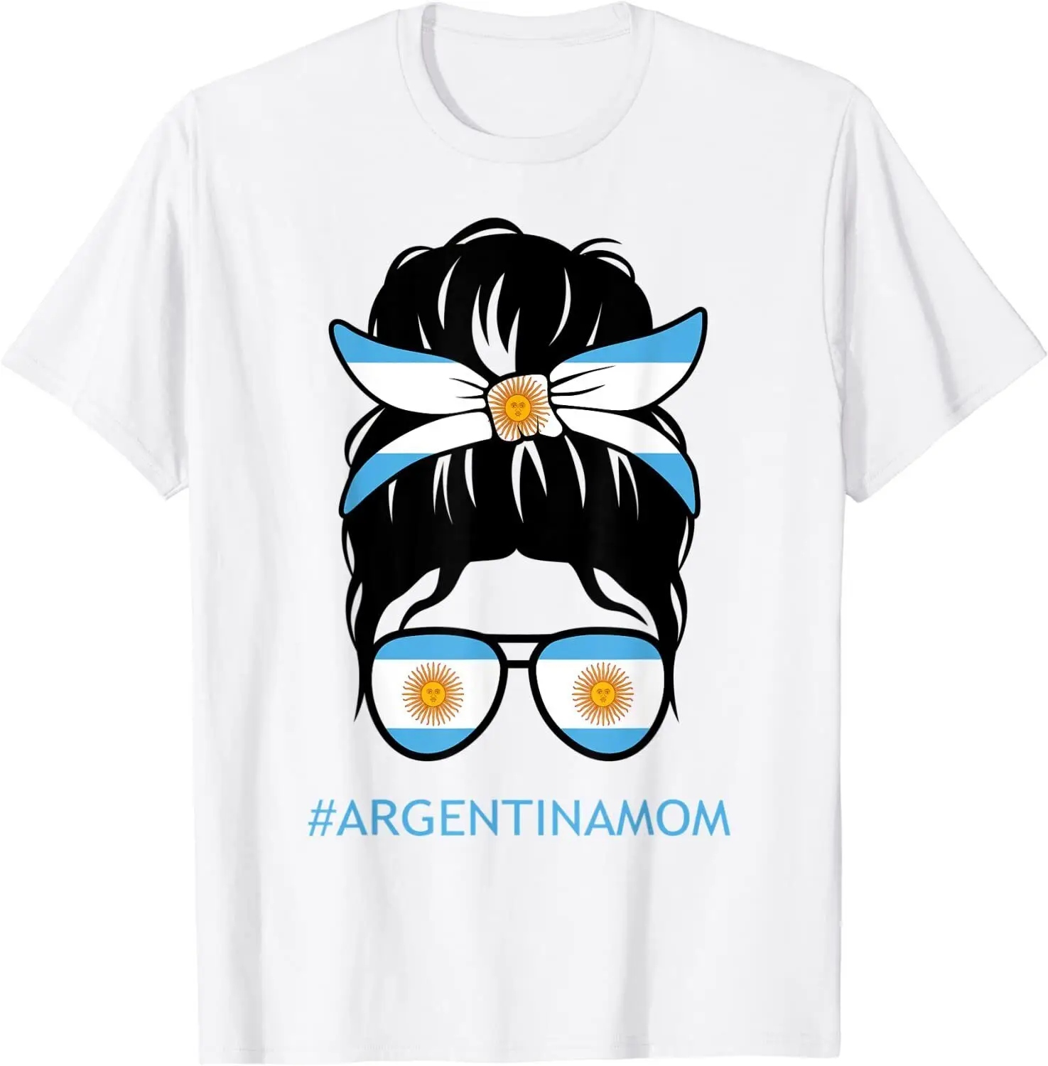 T-Shirt Unisex Con Bandiera Argentina Mamma Argentina Mamma Argentina