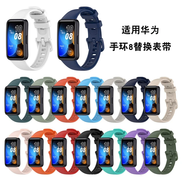 Correa de silicona para Huawei Band 8, accesorios de repuesto para reloj  inteligente, pulsera para Huawei Band 8 - AliExpress