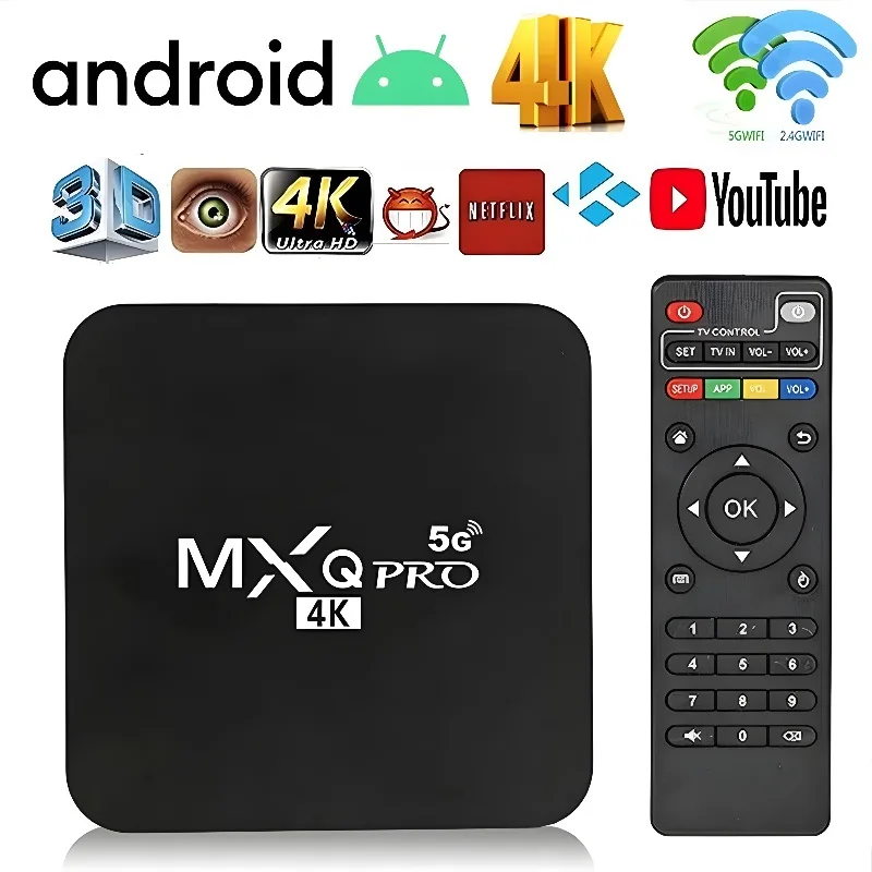 ТВ-приставка MXQ Pro RK3229, Android 10,1, Двойной Wi-Fi, 16 ГБ, 256 ГБ