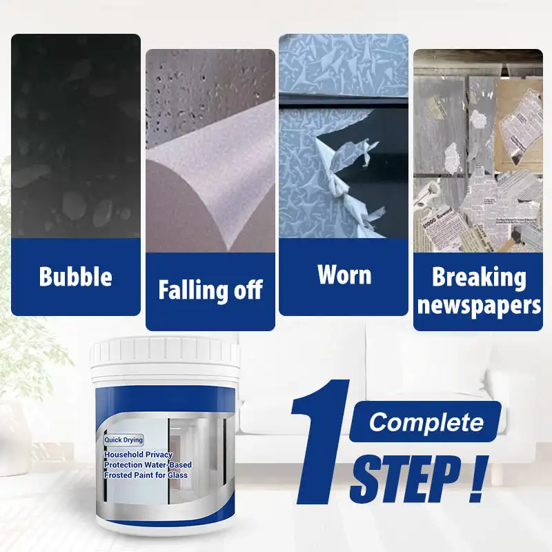 Water-Based Glass Frosted Paint Privacy Protection Bathroom Living Room Matte Anti Peeping Coating Sunscreen