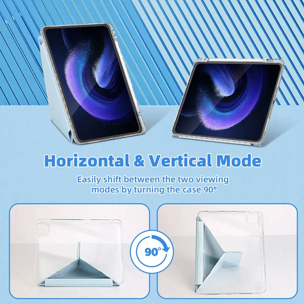 Y-Shaped Tablet Protective Case with Pen Slot, Compatible with Various Models