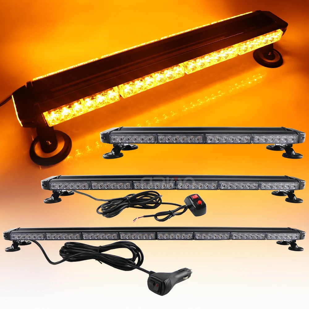 

Four Sides 20" 26" 38" 44" 50" 270W Truck Car LED Strobe Light Bar Emergency Flash Warning LightBar Lamp 12V 24V Amber Red Blue