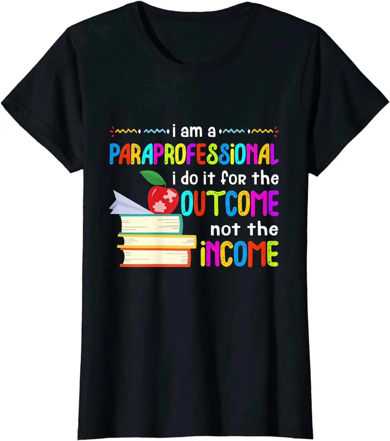 

Paraprofessional Special Education Graphic Tee,Premium Polyester Breathable Tee Shirt, Crew Neck Casual T Shirts for Women
