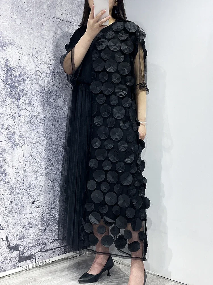 XITAO Gauze Irregular Loose Dress Patchwork Dot Women Female 2023 Summer  New Arrival Casual Fashion Solid Color Dress WLD16493 - AliExpress 200000345