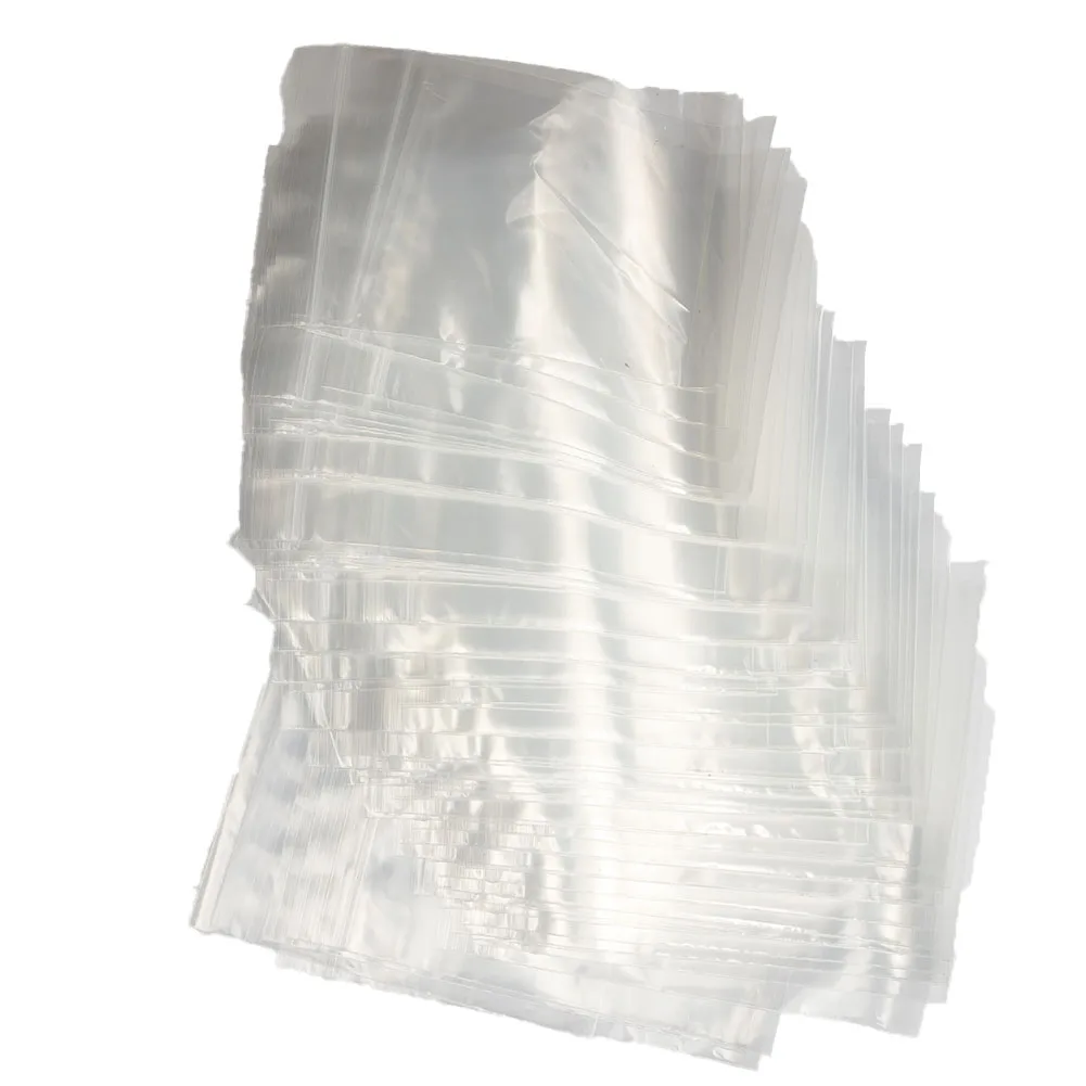 100Pcs Small Clear Vacuum Bags Plastic Baggies Baggy Grip Self Seal Resealable Zip-Lock For Kitchen Food Mini Tool Parts Storage 5