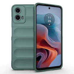Durable Silicone Soft Armor Anti - Drop Phone Case - Motorola Edge (2023) (C4 - Dark Green)
