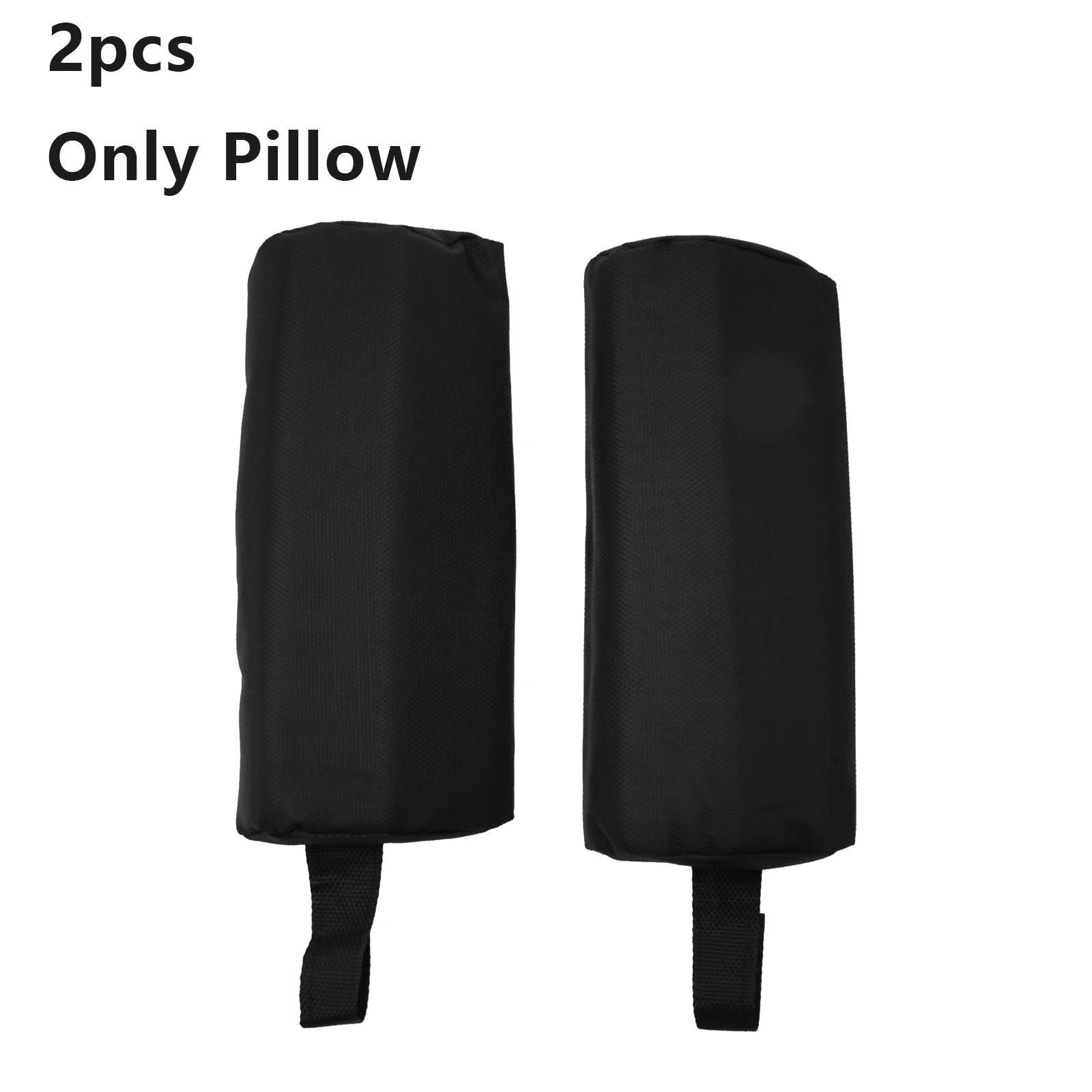2pcs Black Head Cushion Folding Recliner Chair Pillow Adjustable Beach Outdoor Garden Sun Lounger Headrest Black 35x15x6cm