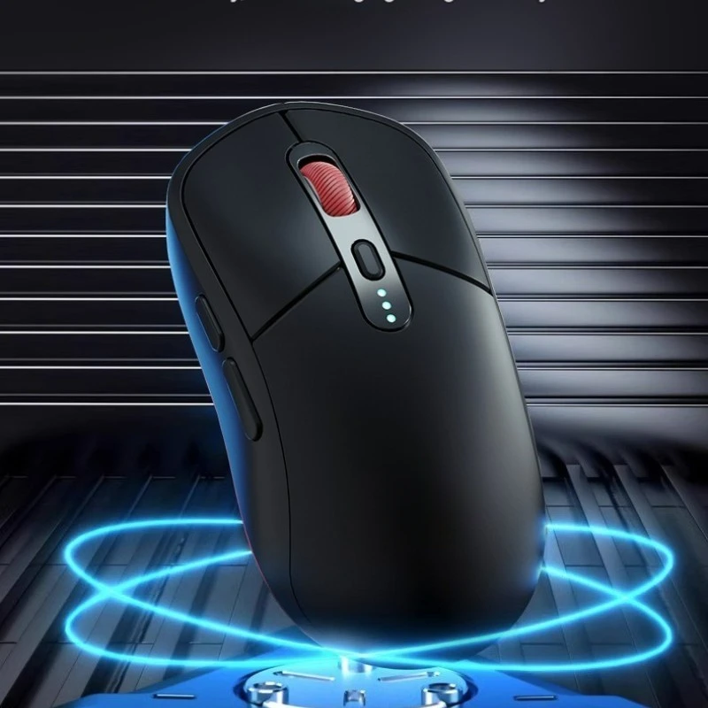 Wireless Mouse Bluetooth + 2.4G Dual-mode Rechargeable Office Gaming Mouse Adjustable sensitivity For Laptops  Desktop Computers
