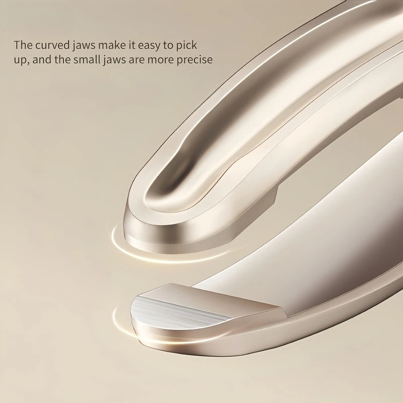 1pc NiLiYa Professional Eyebrow & Facial Hair Tweezers - Heavy-Duty Stainless Steel, Sharp Tips for Precise Grooming