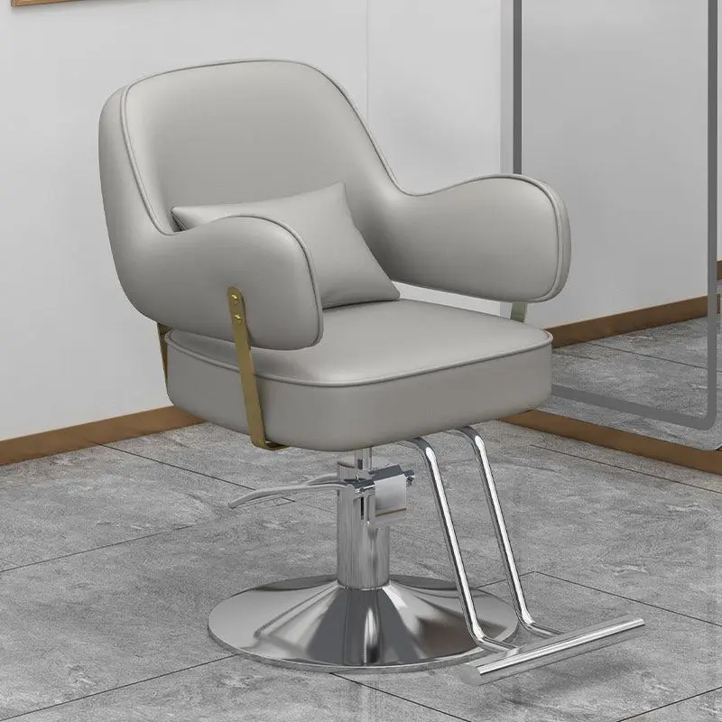 Aesthetic Barber Chairs Stool Esthetician Manicure Recliner Chair Barbershop Facial Rolling Silla Barberia Salon Furniture esthetician metal barber chairs ergonomic cosmetic rolling recliner chair manicure stool silla de barberia modern furniture