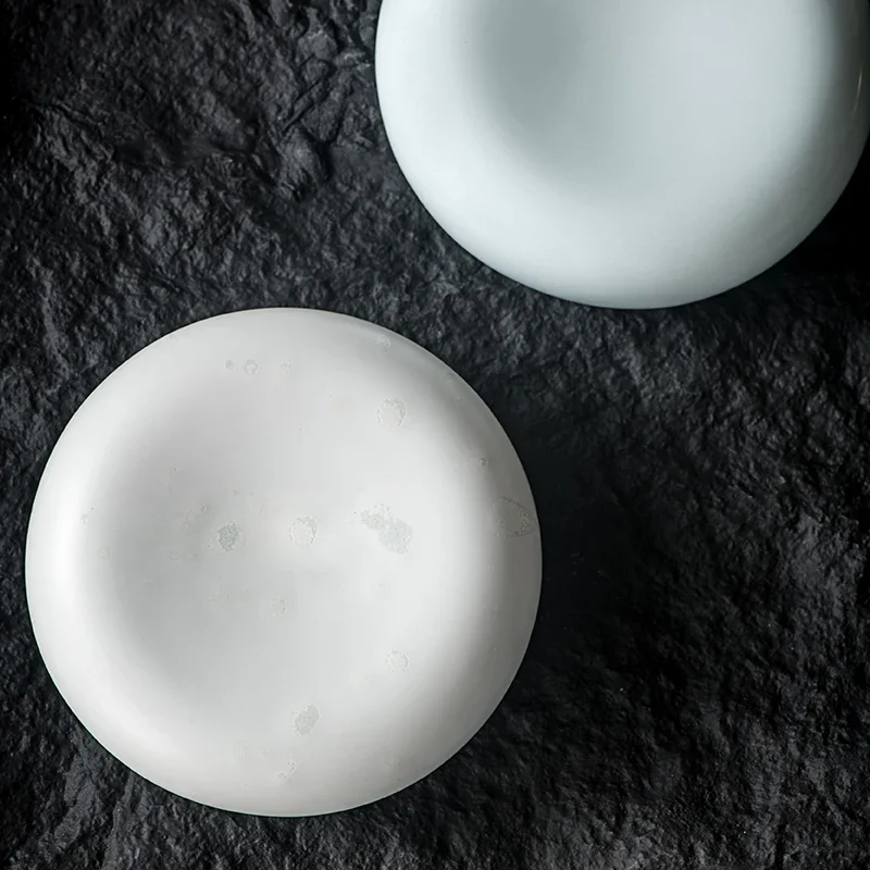 13cm Molecular Gastronomy Tableware Appetizer Plate Sashimi Plate Creative Restaurant Circular Insulation Ceramic Dessert Plates