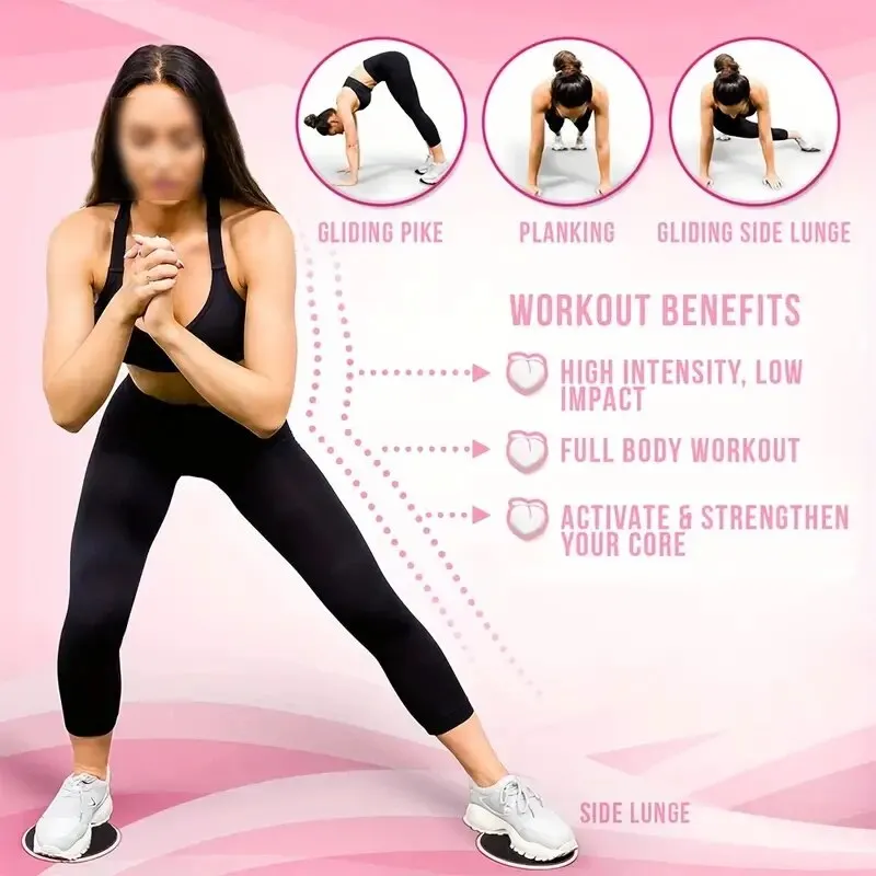 2pcs Yoga Fitness Sliding Discs 3