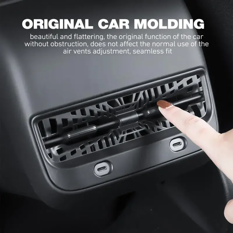 

Car Rear Console Center Air Conditioner Vent Outlet Frame Cover for Tesla Model 3/Y Interior Modification Accessories