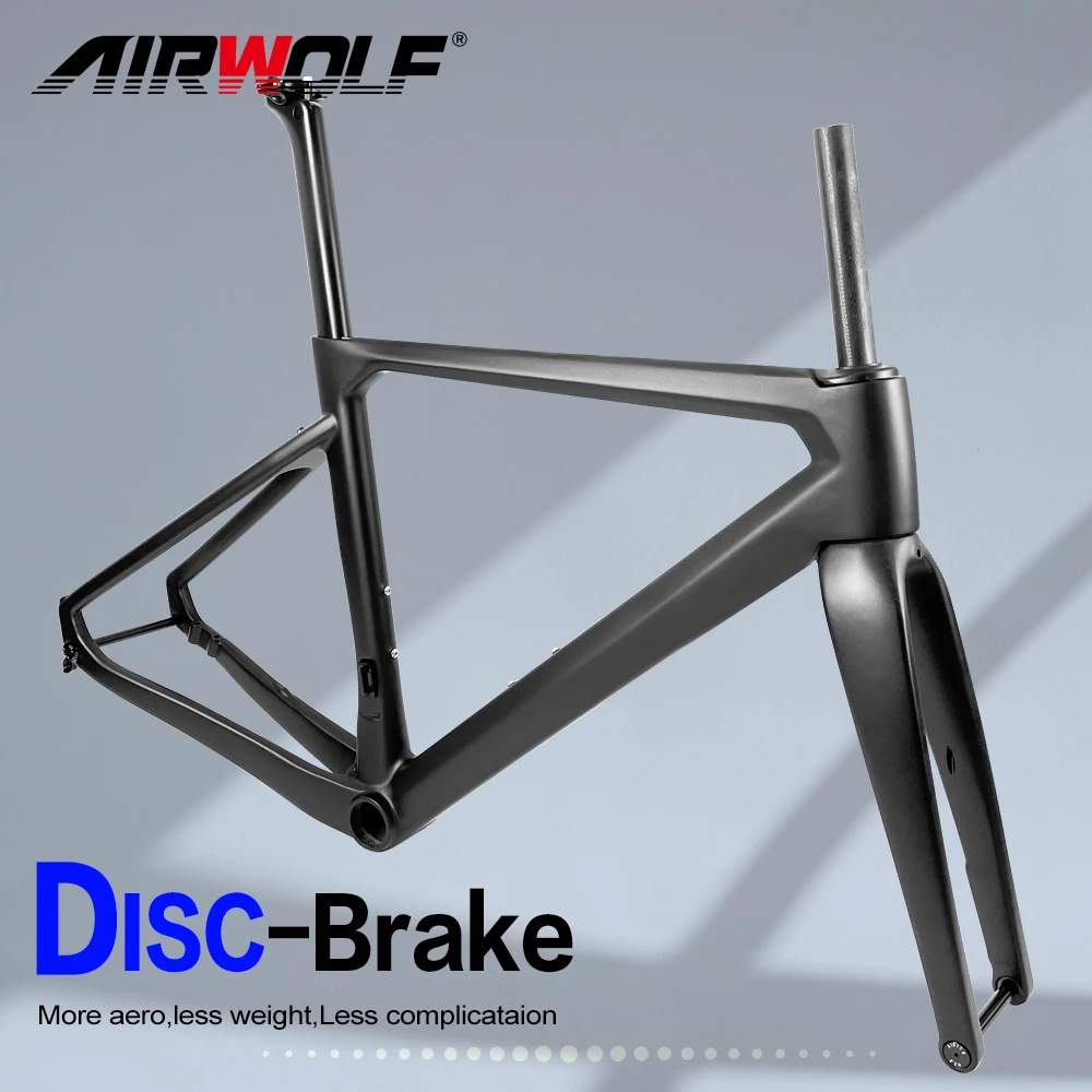 Airwolf Carbon Road Frame Disc Brake Road Bike Frameset Bb386 700c*28c