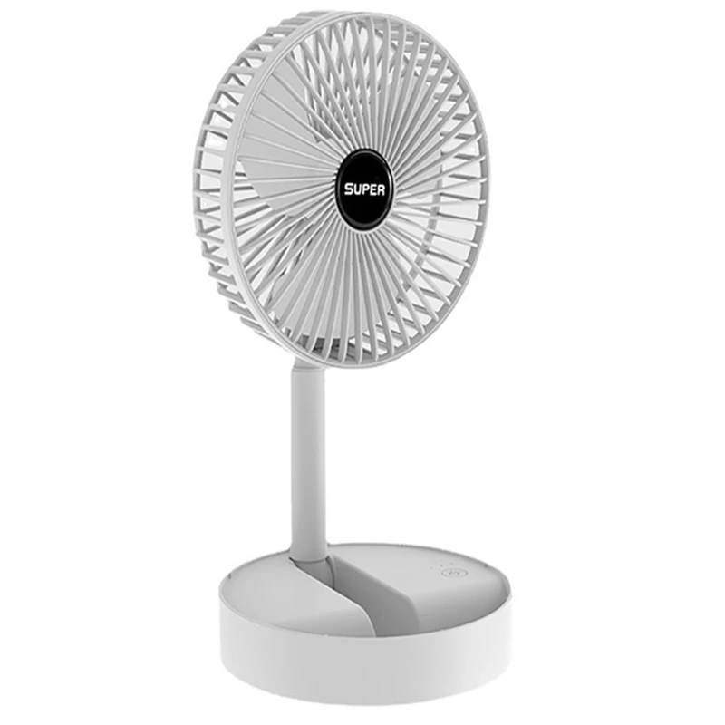 

AT35 Portable USB Rechargeable Fan Office Household Foldable Telescopic Fan Low Noise Battery Mini Electric Fan