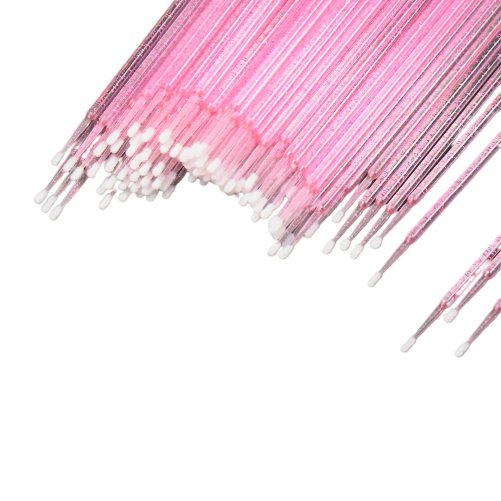 

100Pcs/bag Disposable MicroBrush Eyelashes Brush Extension Individual Lash Removing Swab Micro Brush For Eyelash Extension Tools
