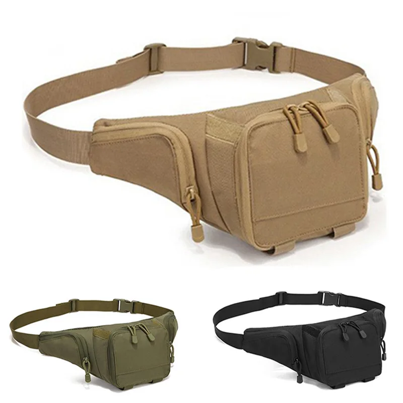 Sport Fanny Pack for Men Concealed Carry Waist Bag Hip Belt Outdoor Bumbag Waterproof Molle Pouch 3