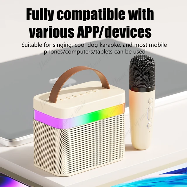 Link Portable Karaoke Bluetooth Speaker And Wireless Microphone