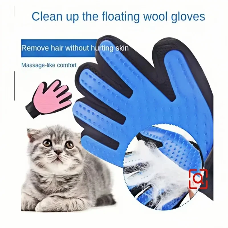Pet Hair Grooming & Massage Glove Brush