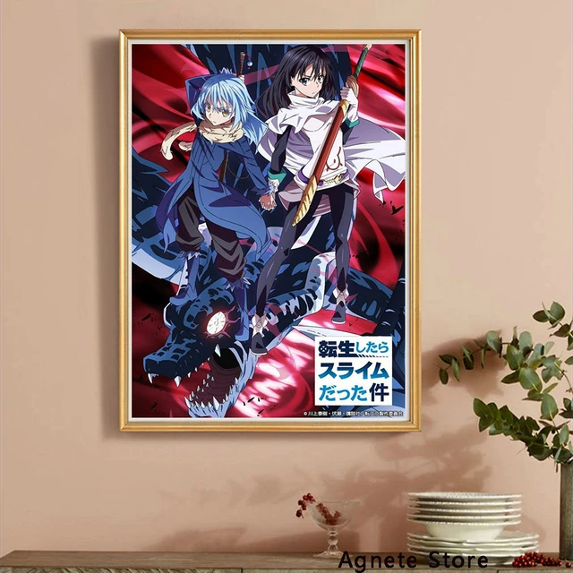 Tensei – Affiche En Papier Kraft, Dessin Animé, Shitara Slime Datta Ken,  Rétro, Pour Salon, Bar, Autocollants De Décoration, Peinture Murale -  Pintura E Caligrafia - AliExpress