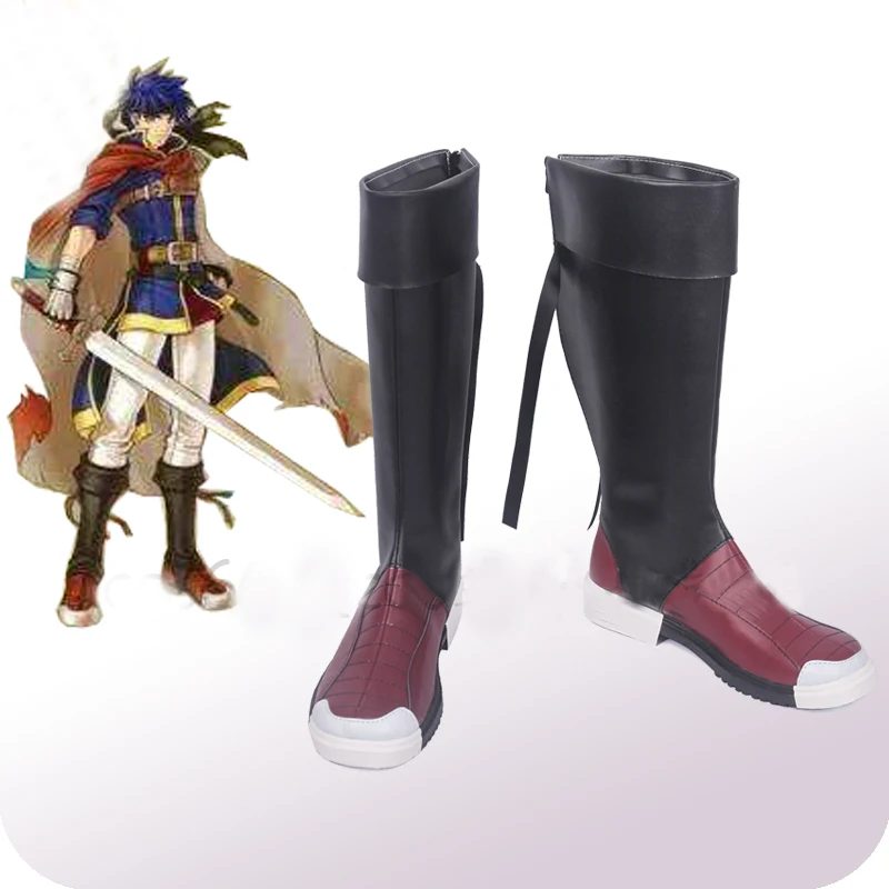 Fire Emblem Ike Cosplay Scarpe Stivali Halloween Carnevale Accessori Costume Cosplay