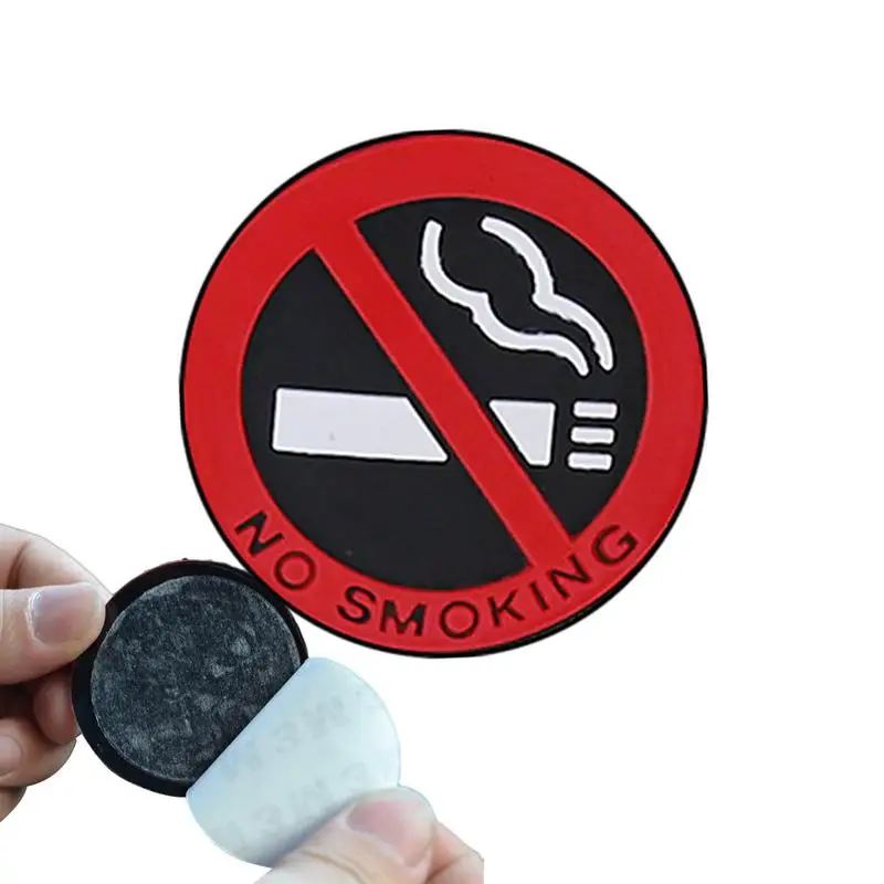 

Car Stickers Silicone Styling Round Red Sign Decal Universal Auto Motorcycle Wall Interior Accessories