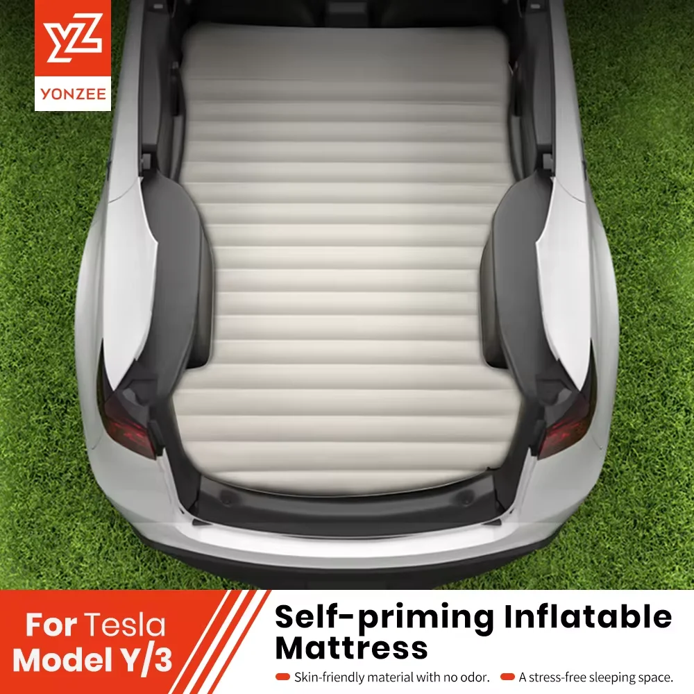 YZ For Tesla Model Y Juniper-Mattress Automobile Self-Inflating Mattress Travel Inflatable Camping