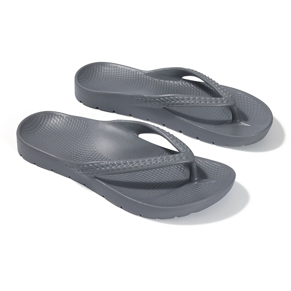 Shevalues Sommer-Damen-Flip-Flops mit Fußgewölbeunterstützung, modische weiche Einlegesohle, EVA-Strandpantoffeln, Haussandalen für Plantarfasziitis – Detail 22