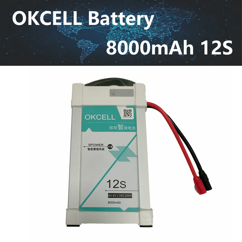 

OKCELL 8000mAh 44,4 V 12S LiPO батарея Burst 20C для EFT G06 UAV Multirotor FPV Drone