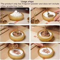 خشب الصندل الطبيعي مسحوق البخور للمنزل الروائح بوذا التأمل البخور تنقية الهواء 100% عطر مسحوق نقي 5