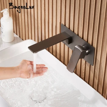 BAGNOLUX Rubinetto per lavabo da bagno Rubinetto per lavabo con miscelatore per acqua calda e fredda monomando in ottone massiccio 1