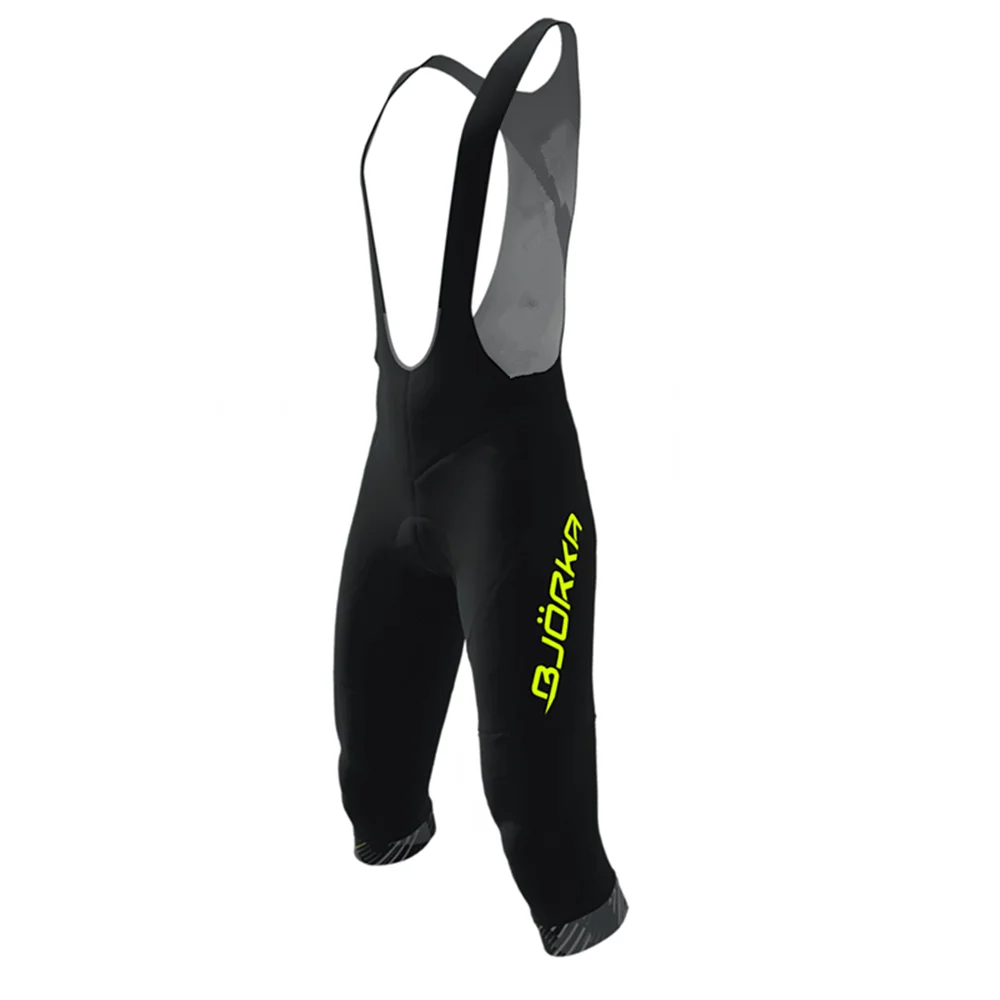 Autumn Men's Cycling 3/4 Bib Shorts Lycra Quick Dry Upf 50+ Bicycle Pants Bretelle Ciclismo Masculino 20D Mtb Road Bike Knickers