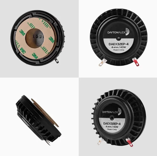 DAEX32EP-4 DAYTON AUDIO 32mm 진동 익사이터 40W 4옴 오디오 및 비디오 HIFI 사운드