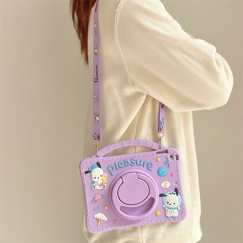 Cartoon Pochacco Silicone Tablet Protective Case