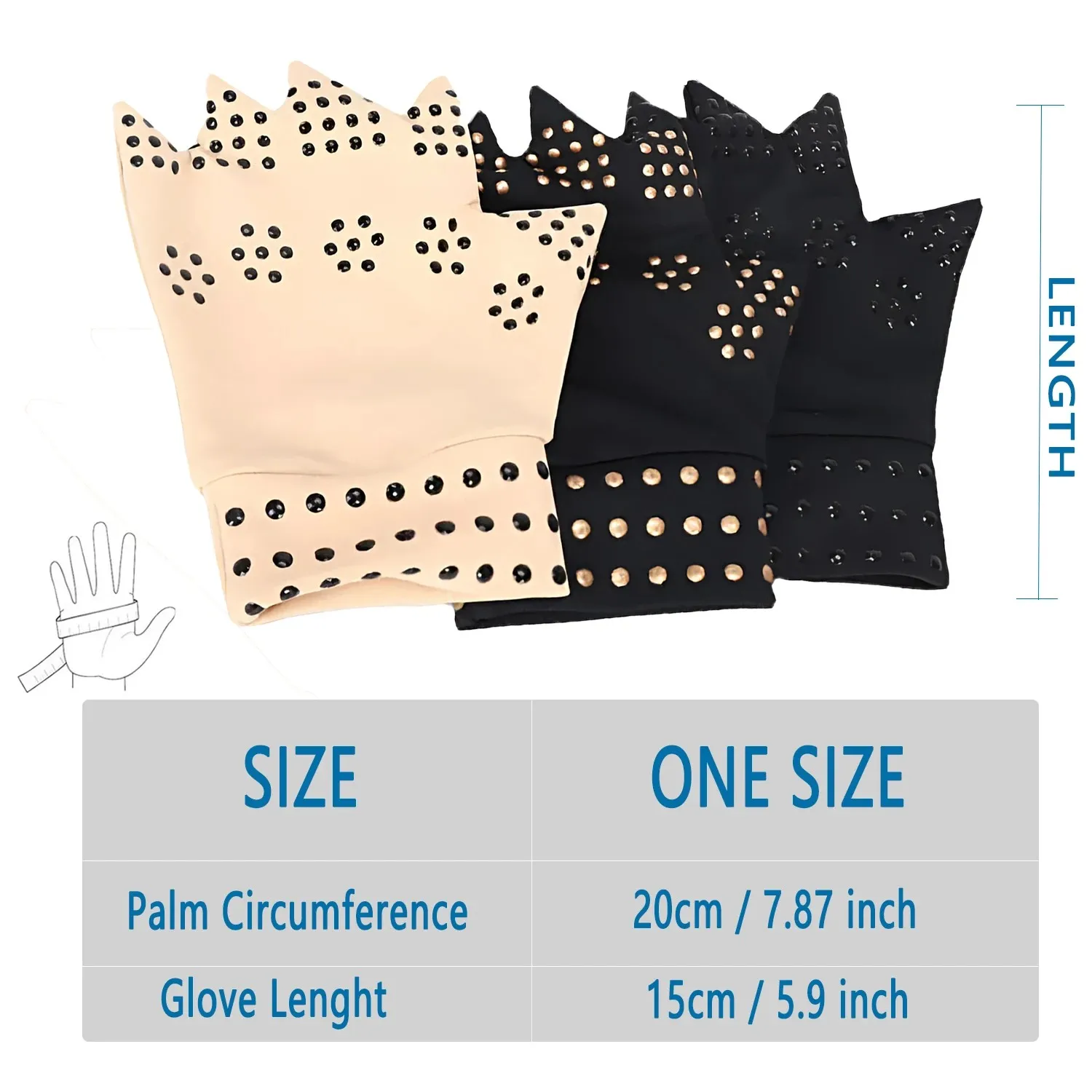 1Pair Fingerless Compression Gloves Magnetic Anti Arthritis Health Therapy Glove for Rheumatoid Hand Cycling Sport Running fingerless gloves,gym gloves,compression gloves